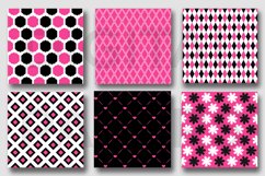 Pink &amp; Black Digital Papers Product Image 3