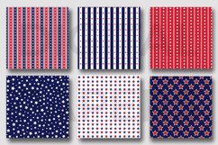 Stars &amp; Stripes Pattern Digital Papers Product Image 3
