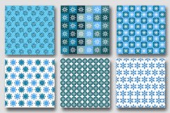 Winter Snowflakes Pattern Digital Paper Set Product Image 3
