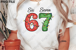 Six Seven 6 7 Christmas Xmas Meme PNG Product Image 2