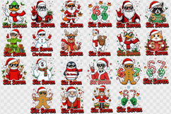 Funny Six Seven sublimation | Cool Santa and animals clipart Product Image 2