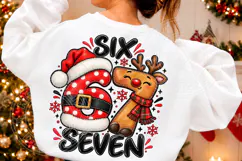 Six Seven Christmas Reindeer PNG Product Image 2