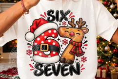 Six Seven Christmas Reindeer PNG Product Image 3