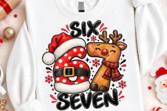 Six Seven Christmas Reindeer PNG Product Image 4