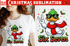 Funny Six Seven sublimation | Cool Santa and animals clipart Product Image 1