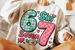 Six Seven Valentine's Day PNG, Be Mine, Xoxo Png, Coquette Product Image 3