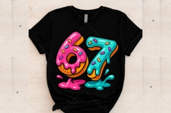 Six Seven Ice Cream Baseball Drip,67 Fun Softball Meme PNG Product Image 10