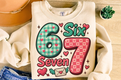 Six Seven Valentine's Day PNG, Be Mine, Xoxo Png, Coquette Product Image 4