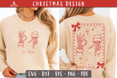 Six seven Skeleton Santa Hands Christmas SVG