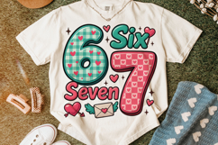 Six Seven Valentine's Day PNG, Be Mine, Xoxo Png, Coquette Product Image 1