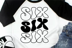 Six SVG - 6th Birthday Retro - Sixth Birthday Shirt PNG Product Image 4