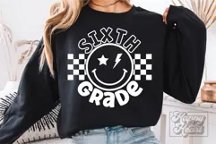 Retro 6th Grade SVG - Back To School PNG - Sixth Grade Era Product Image 2