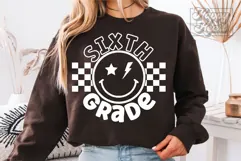 Retro 6th Grade SVG - Back To School PNG - Sixth Grade Era Product Image 5