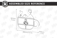 Modern Wall Shelf Laser Cut | Home Décor | Functional Art Product Image 2