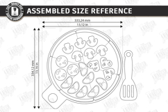 Montessori Pizza Laser Cut |Toy Pizza Kit with Spatula| Kids Product Image 2