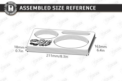 Wraps and Fries Tray Laser Cut | Food Tray | Serving Board Product Image 2
