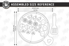 Montessori Pizza Laser Cut |Toy Pizza Kit with Spatula| Kids Product Image 2