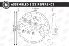 Montessori Pizza Laser Cut |Toy Pizza Kit with Spatula| Kids Product Image 2