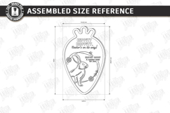 Easter Bunny Treat Tray Laser Cut | Carrot and Milk Board Product Image 2