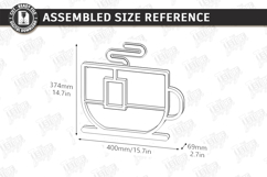 Modern Wall Shelf Laser Cut | Home Décor | Functional Art Product Image 2