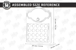 Coffee Pod Holder Laser Cut | Wall Coffee Capsule Holder SVG Product Image 2