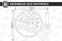 Montessori Pizza Laser Cut |Toy Pizza Kit with Spatula| Kids Product Image 2
