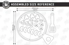 Montessori Pizza Laser Cut |Toy Pizza Kit with Spatula| Kids Product Image 2