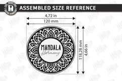 Bead Organizer Box Laser Cut|Storage Box|Mandala Harmony SVG Product Image 2