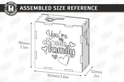 Galantines Day Photo Memory Box Laser Cut | Keepsake Box SVG Product Image 2