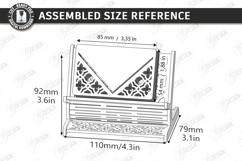 Business Card Holder Laser Cut |Office Accessory| Card Stand Product Image 2