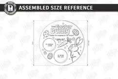 Easter Bunny Treat Tray Laser Cut | Carrot and Milk Board Product Image 2