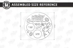 Easter Bunny Treat Tray Laser Cut | Carrot and Milk Board Product Image 2