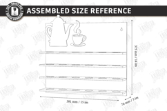 Coffee Pod Holder Laser Cut | Wall Coffee Capsule Holder SVG Product Image 2