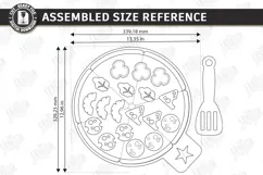 Montessori Pizza Laser Cut |Toy Pizza Kit with Spatula| Kids Product Image 2