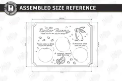 Easter Bunny Treat Tray Laser Cut | Carrot and Milk Board Product Image 2