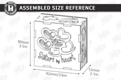 Galantines Day Photo Memory Box Laser Cut | Keepsake Box SVG Product Image 2