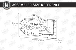 Knitting Needle Gauge Laser Cut | Knitting Accessories SVG Product Image 2
