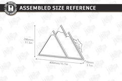 Modern Wall Shelf Laser Cut | Home Décor | Functional Art Product Image 2