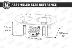 Wraps and Fries Tray Laser Cut | Food Tray | Serving Board Product Image 2