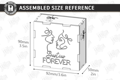 Galantines Day Photo Memory Box Laser Cut | Keepsake Box SVG Product Image 2