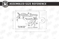 Easter Bunny Treat Tray Laser Cut | Carrot and Milk Board Product Image 2