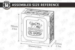 Galantines Day Photo Memory Box Laser Cut | Keepsake Box SVG Product Image 2
