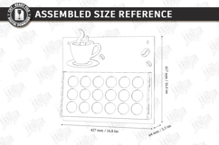 Coffee Pod Holder Laser Cut | Wall Coffee Capsule Holder SVG Product Image 2