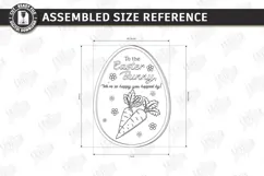 Easter Bunny Treat Tray Laser Cut | Carrot and Milk Board Product Image 2