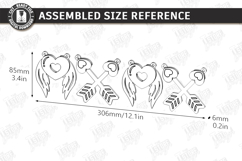 Valentine's Day Garland Laser Cut | Heart and Love Bunting S Product Image 2