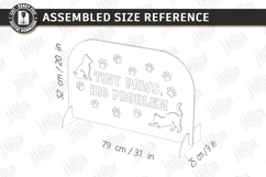 Pet Barrier Laser Cut|Dog Stopper|Dog Barrier|Stair Gate SVG Product Image 3