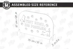 Pet Barrier Laser Cut|Dog Stopper|Dog Barrier|Stair Gate SVG Product Image 3