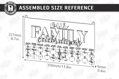 Family Birthdays Calendar Laser Cut Bundle|Family Events SVG Product Image 23