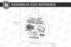 S'mores Serving Boards Laser Cut Bundle|S'mores SVG|Campfire Product Image 8