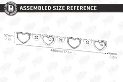 Valentine's Day Garland Laser Cut | Romantic Banner | Love Product Image 2